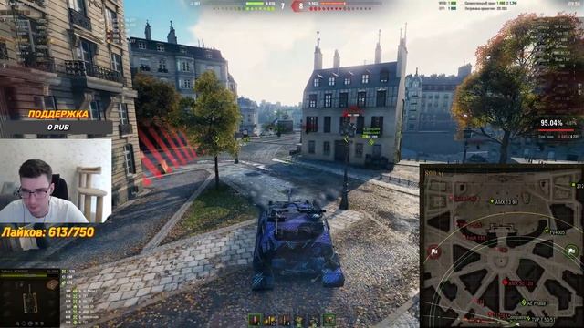Лучший бой на стриме WOT на Объект 268 Вариант 4