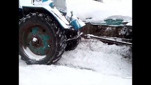 #БольшеЖогова!! на Мтз-80, Буксует по снегу, Передок нам не нужен!!