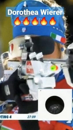 Вирер на огневом рубеже #biathlon #Wierer #shorts