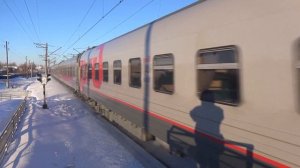 Электровоз ЭП20-035 с поездом №002Й "Премиум" Москва - Казань