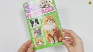 3D РАСКРАСКА. КОТИКИ