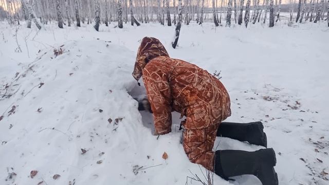Выживание в сугробе//строим иглу//24//