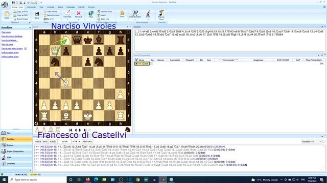 Oldest recorded chess game analysis Stockfish best chess engine ever Aquarium GUI HD 4K 8K 120 FPS