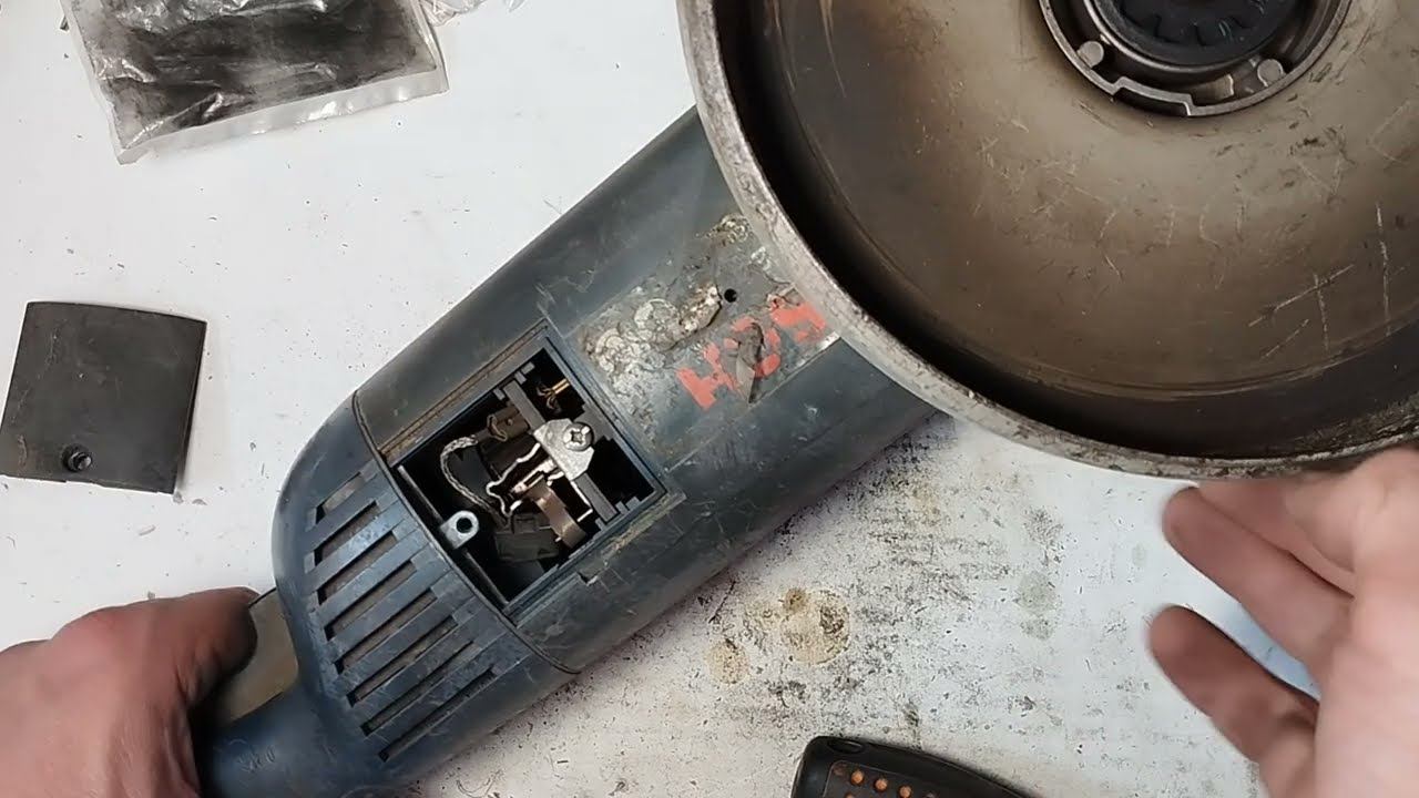 4е видео. Ремонт шлифмашинки.