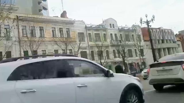 18.04.2025 г. 
Хабаровск, кусочек ул. Муравьёва Амурского. 
Едем весело с песнями!