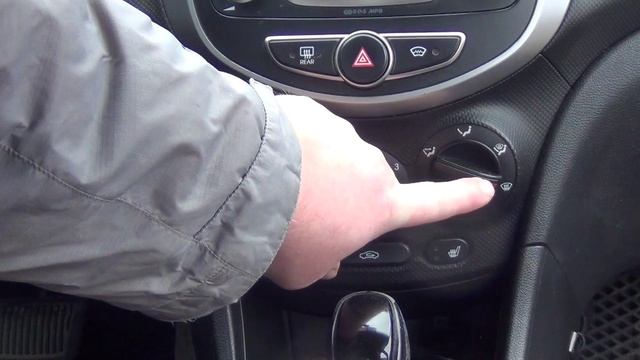 Управление климатом в Hyundai Solaris