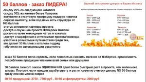 Варианты активационного заказа в #faberlic