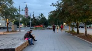 Прогулка по Люсиновской улице от Метро Добрынинская, Замоскворечье, г. Москва, 14.07.2023