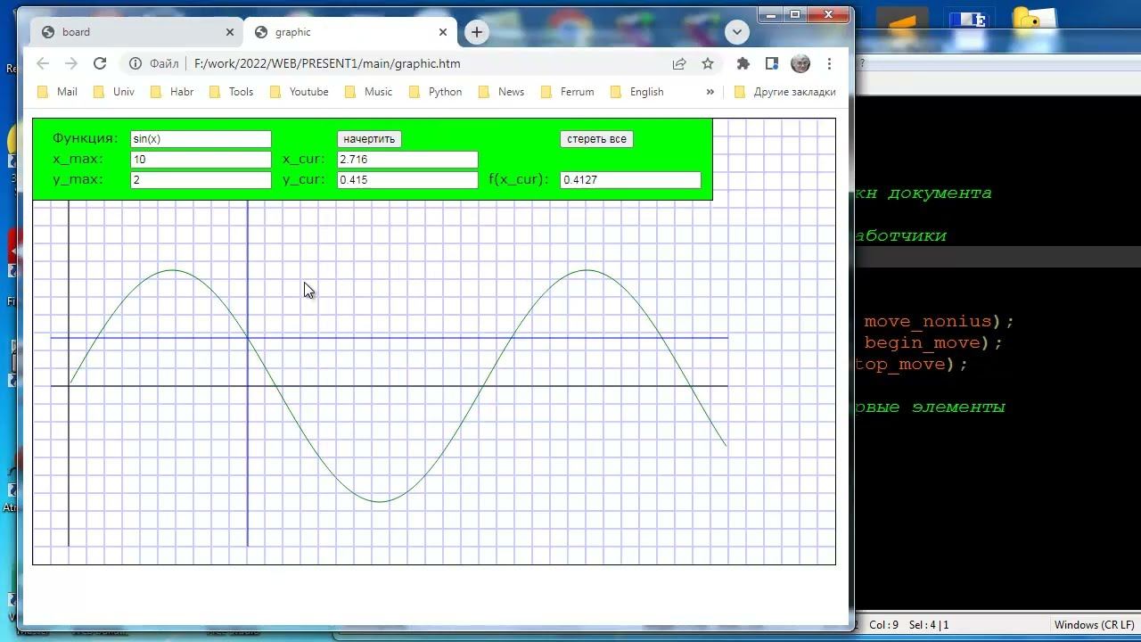 wb063 HTML Строим и исследуем график функции