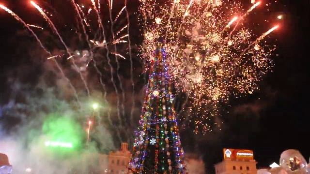 Открытие ледового городка на площади им. Ленина в Хабаровске смотреть онлайн