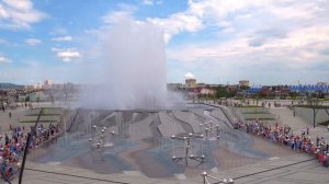 Фонтан "Стальное сердце Родины" в городском курорте "Притяжение"