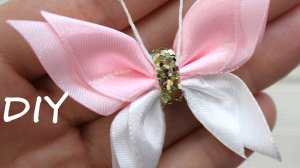 🦋 Бабочка из лент 🦋 Сделать бабочку из лент очень просто, смотрите как это делаю я
