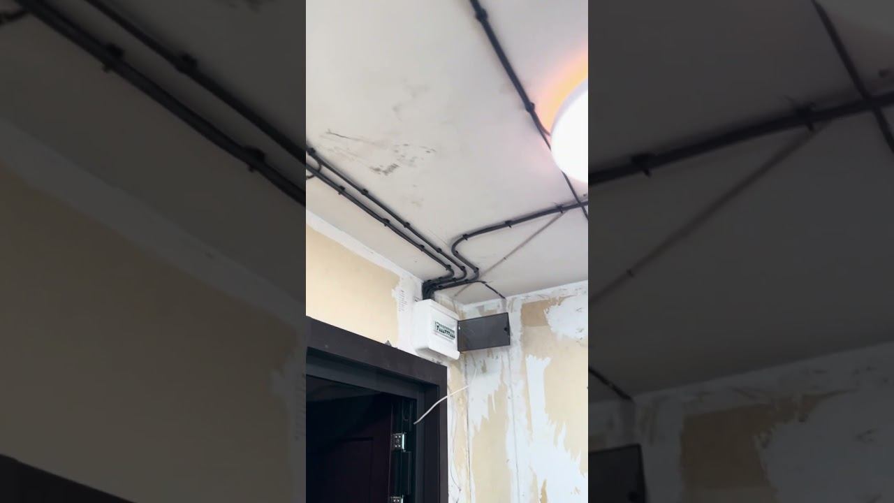Результат одного рабочего дня. Команда из 3 профи #томск #электромонтаж