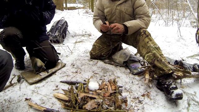 Выживание зимой. Разведение огня. TOP TEAM _ Страйкбол