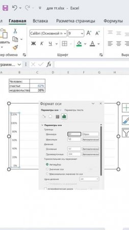 Как сделать модную диаграмму в exel #excel #диаграмма