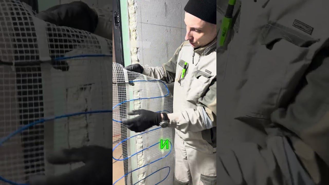 Теплая стена вместо полотенцесушителя #томск #электромонтаж #электрик #ремонт