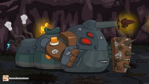 HomeAnimations - Мультики про танки  ГЛАДИАТОРСКИЙ БОЙ ： АДСКИЙ ЧЕРВЬ vs СМК !