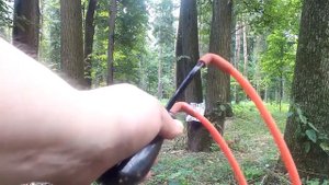 МОЯ ОХОТНИЧЬЯ РАГАТКА  И СТРЕЛЬБА ПО МИШЕНИ+ БЕЛЬЧОНОК  HD