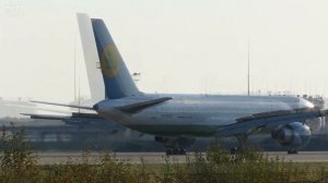 Боинг 767 | 757 взлеты и посадки в Домодедово, подборка.