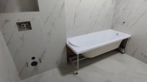 санузел ванна комната плитка 120 на 60 красота