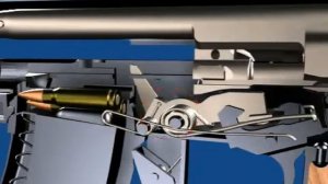 Автомат Калашникова работа частей механизмов -  автоматический огонь