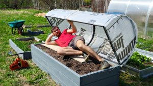 Дачники в Восторге!!! Простейшая и Бюджетная Идея! Парник своими руками с откидным верхом.