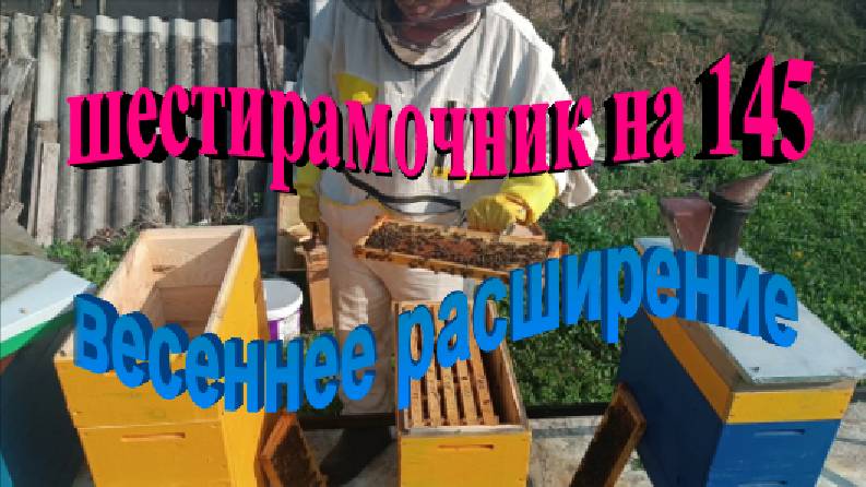 Расширение пчелосемей в шестирамочнике на рамку 145 смотреть онлайн