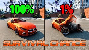 Реалистичные аварии с шансом на выживание #49 😱|BeamNG.Drive| Бименджи Драйв