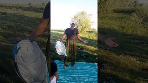 Как собрать полатку,рыбацкую?