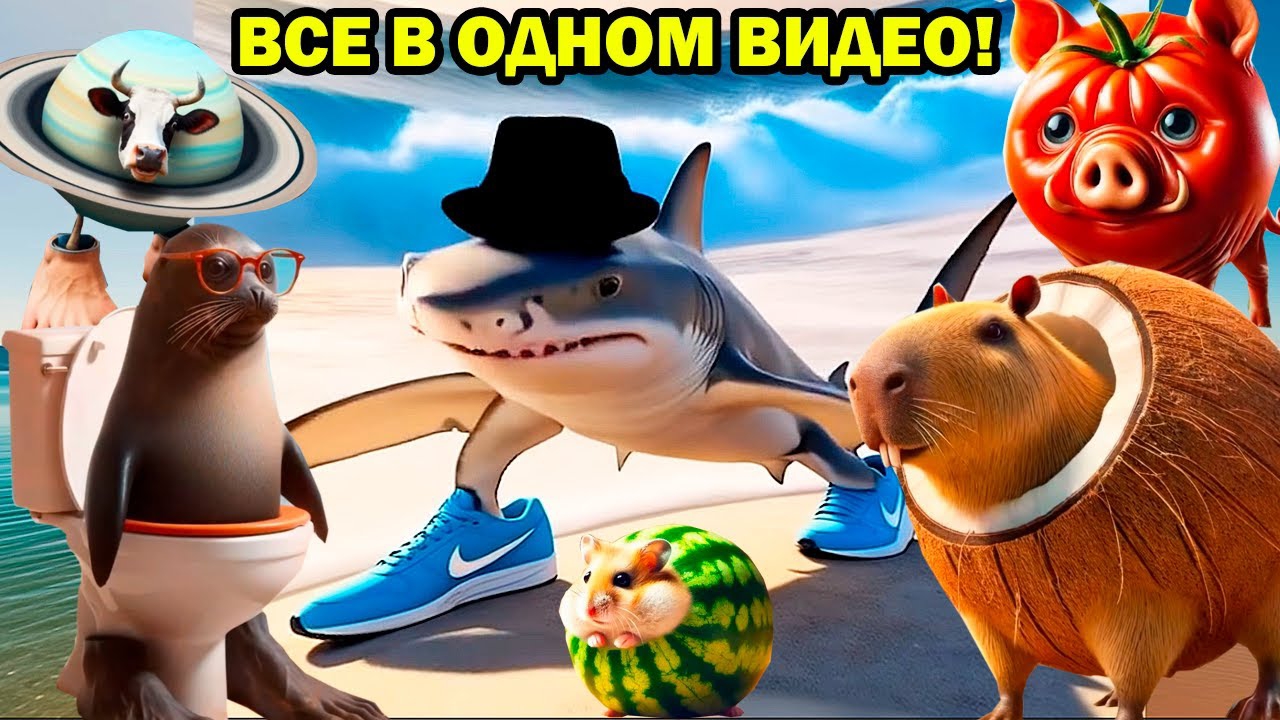 Все итальянские брейнрот животные ЗА 7 МИНУТ