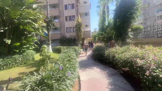 Saritas Hotel 4* обзор пляж и территория отеля.Турция Аланья смотреть онлайн