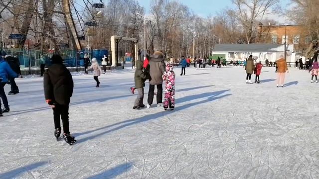 На катке/отличный выходной