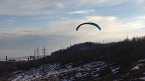 Полет на параплане в Комсомольске-на-Амуре, Склон - Амурсталь