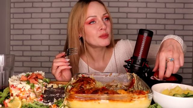 MUKBANG | Картофель с курицей и сыром, салат с рыбой | casserole with cheese, salad не ASMR смотреть онлайн