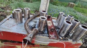 Покрытие деталей из металла преобразователем ржавчины.