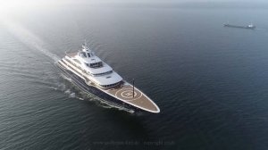 Megayacht TIS Lürssen Sea Trial test en mer du nord novembre 2018