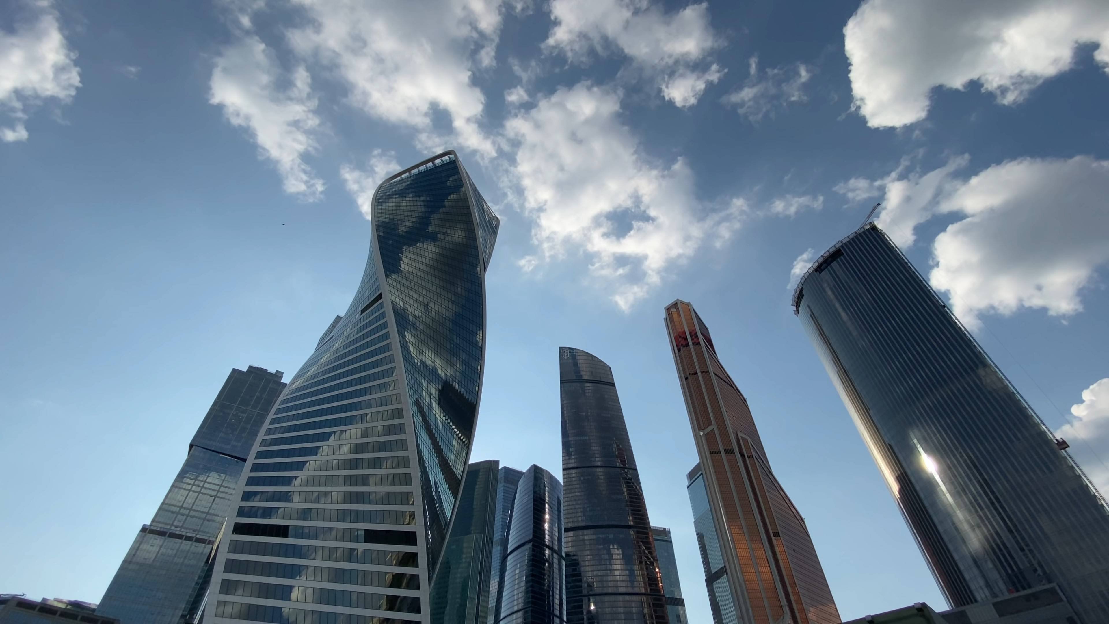 4K.Walking Streets Moscow. Moscow City.