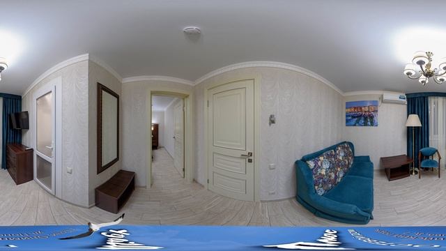 Отель Удачаплюс. Номер люкс №53. Гостиная. Панорама 360.