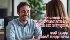 Смеялся над моей наивностью, пока не потерял всё из-за своей жадности