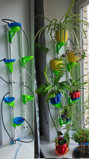 Фитомодуль со встроенным поливом