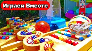 Запускаем шарики по 10 разным трассам – расслабляющее ASMR видео для детей 👍