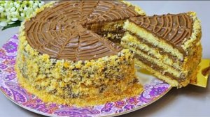 Вкуснее не ела! Торт "Бедный студент" готовится за пару минут и тает во рту!