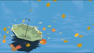 Футаж ☔ Первый осенний дождик ️ Background Autumn Rain