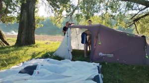 Отдых с палатками, жара июль 2022. Палатка Outventure Ottawa 4.