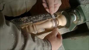 Работа на токарном станке по дереву. Изготовление перемычки