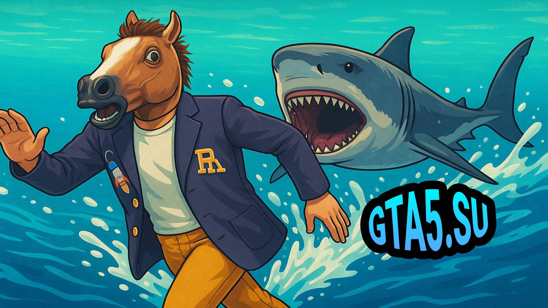 Спасаюсь от Акулы Тралалело Тралала в GTA 5 🦈 Прямой эфир ГТА Онлайн