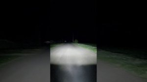 дорожный тест рефлекторной Led фары 2