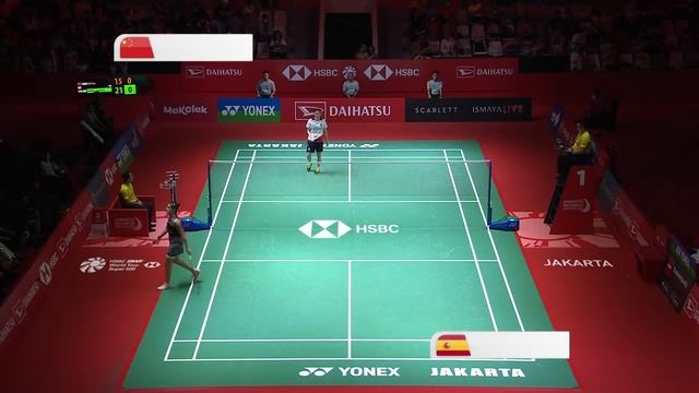 DAIHATSU Indonesia Masters 2023 | Han Yue (CHN) [8] vs. Carolina Marin (ESP) [7] | SF