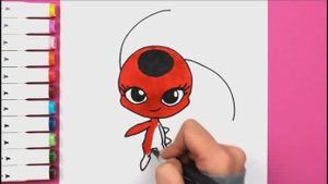 Как нарисовать ТИККИ из Леди Баг поэтапно Легкие рисунки для детей Яркие цвета ❤