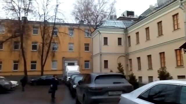 Москва 1536 Средний Кисловский переулок, Консерватория имени Чайковского учебный корпус зима день смотреть онлайн